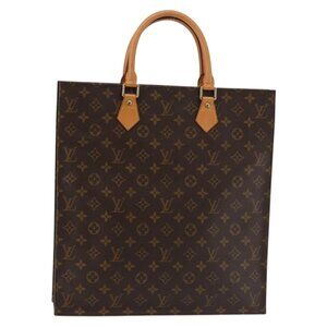 LOUIS VUITTON Monogram Sac Plat Hand Bag